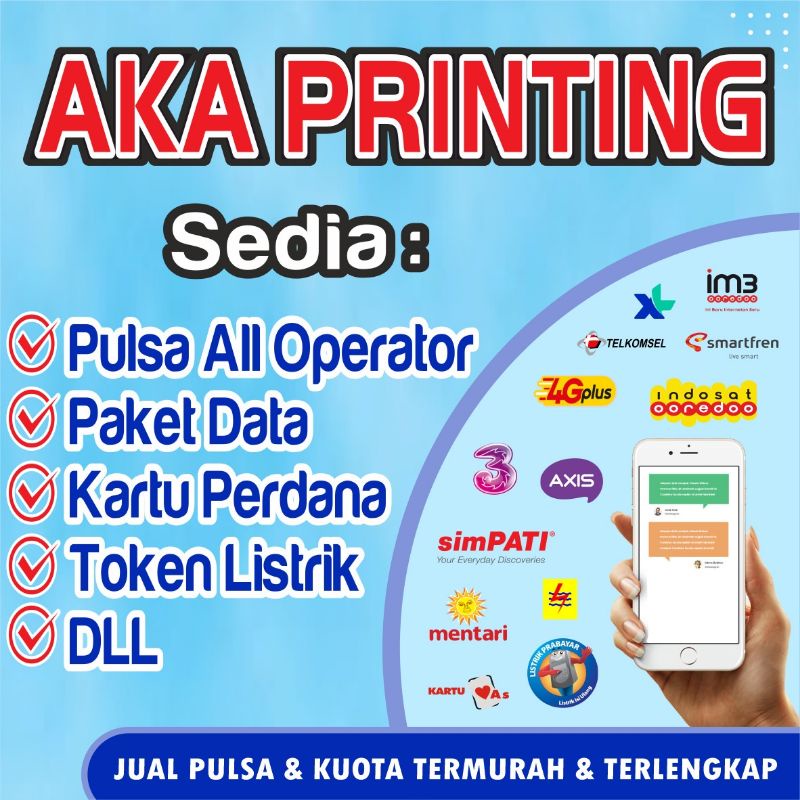 Detail Spanduk Jual Pulsa Dan Token Listrik Nomer 10