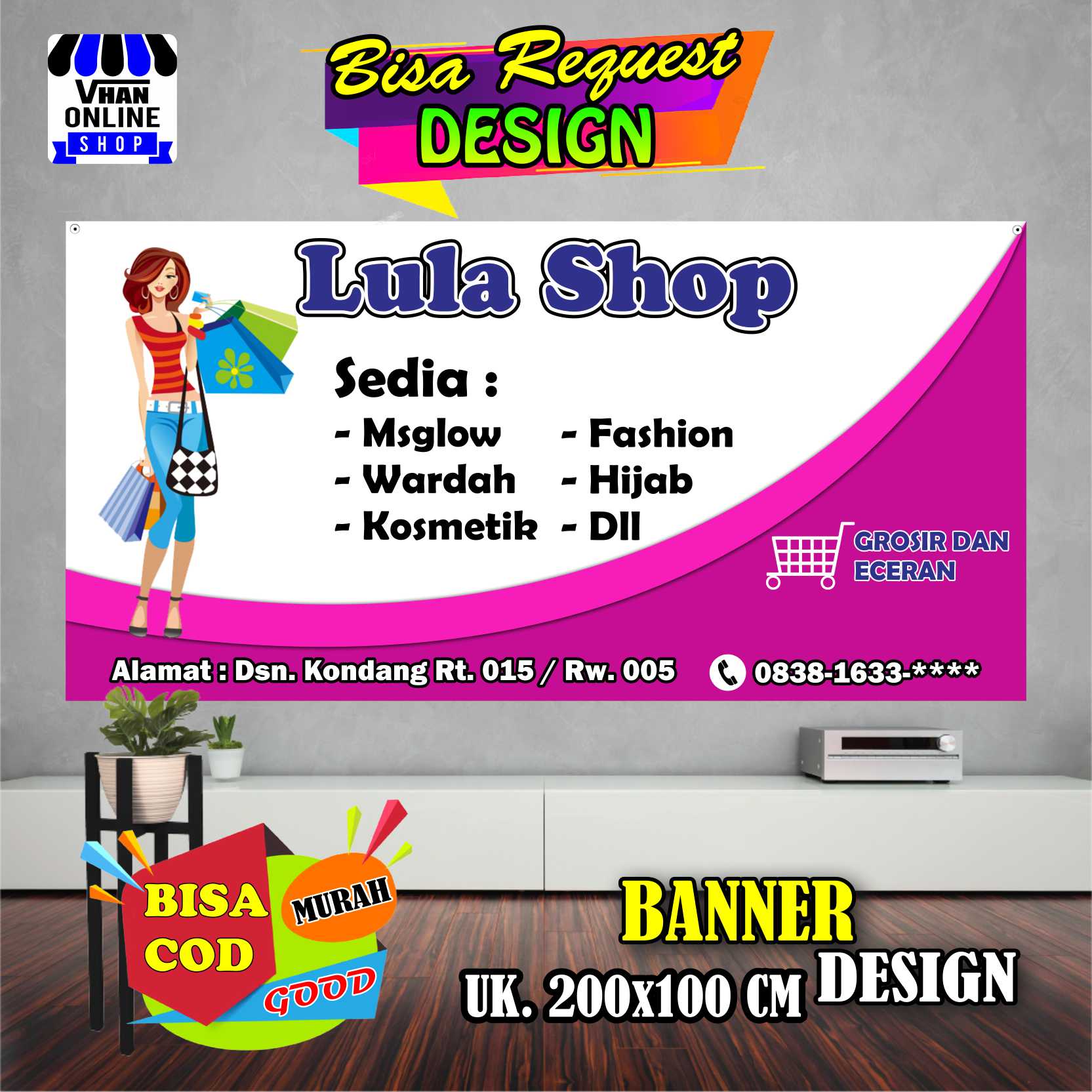 Detail Spanduk Jualan Baju Nomer 12
