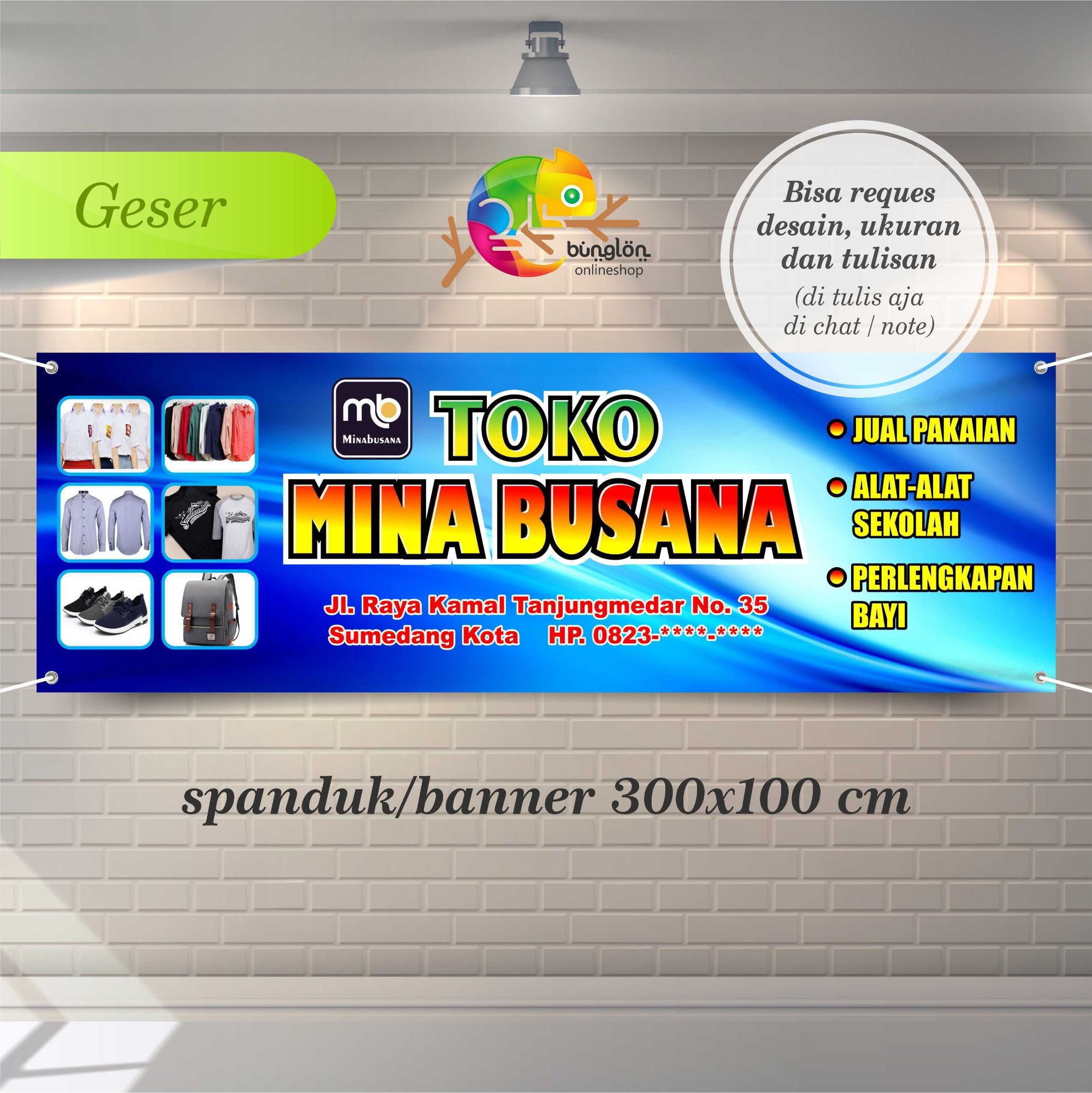 Detail Spanduk Jualan Baju Nomer 15