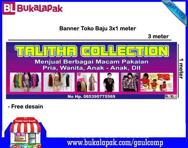 Detail Spanduk Jualan Baju Nomer 18