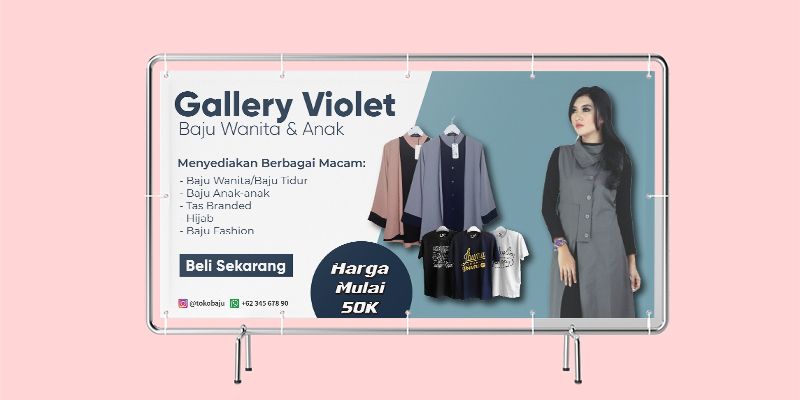 Detail Spanduk Jualan Baju Nomer 23