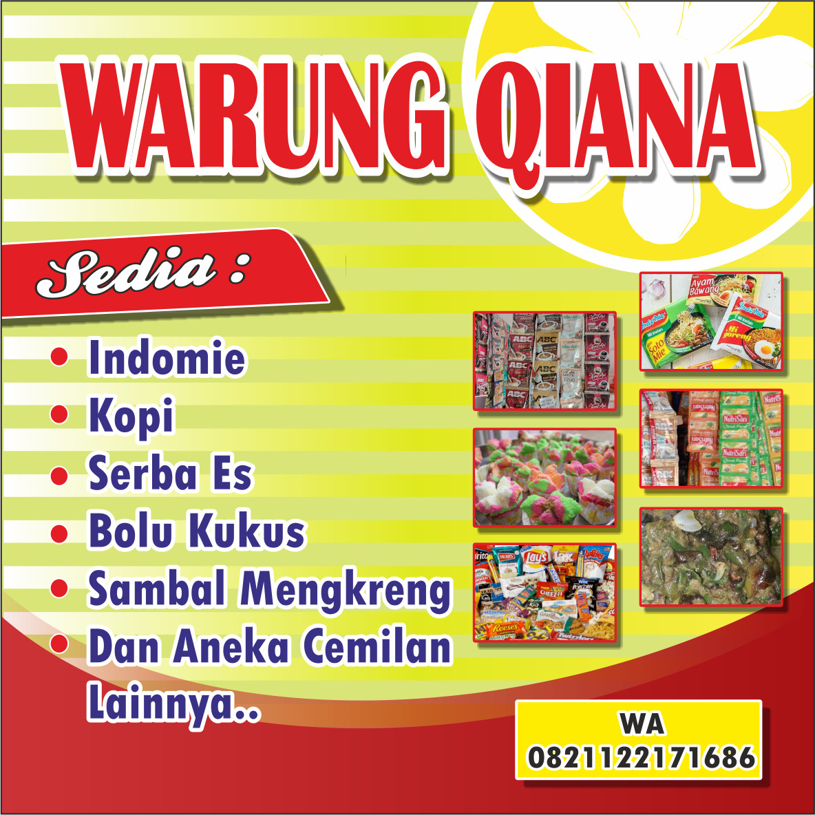 Detail Spanduk Kedai Harian Nomer 19