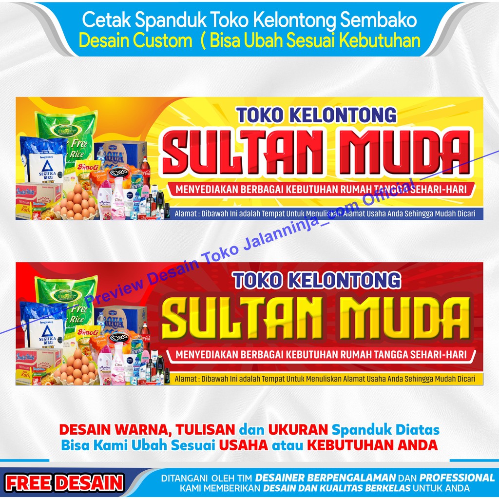 Detail Spanduk Kios Sembako Nomer 12