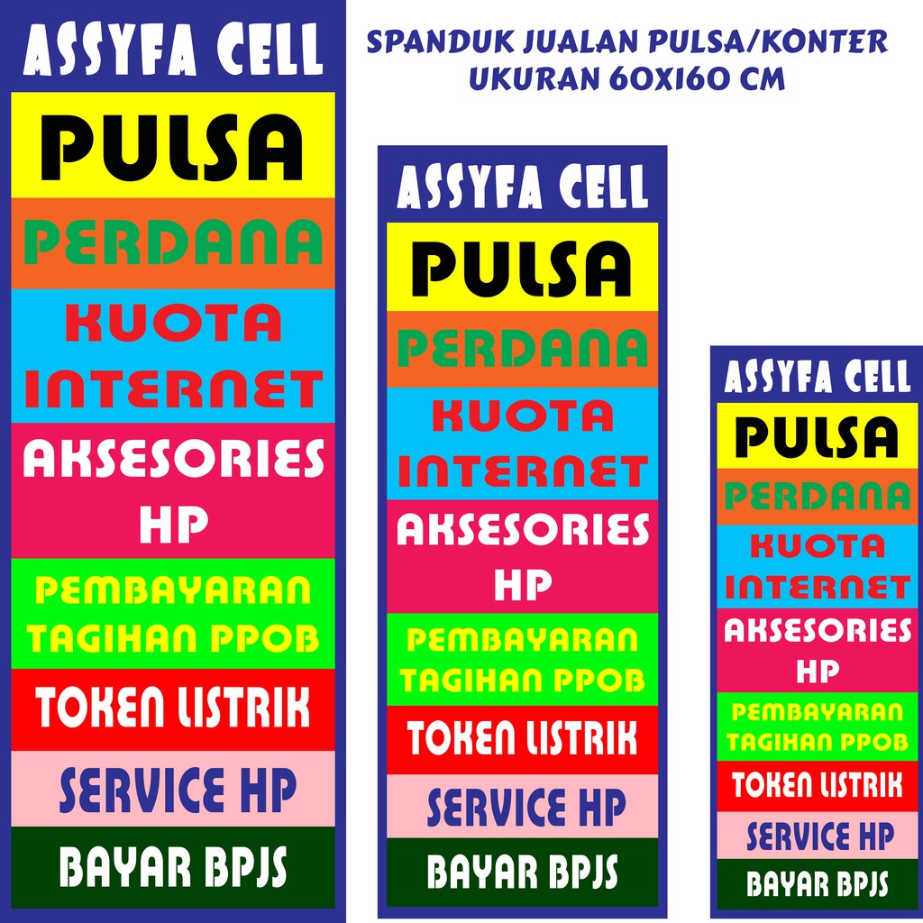 Detail Spanduk Konter Pulsa Terbaru Nomer 39