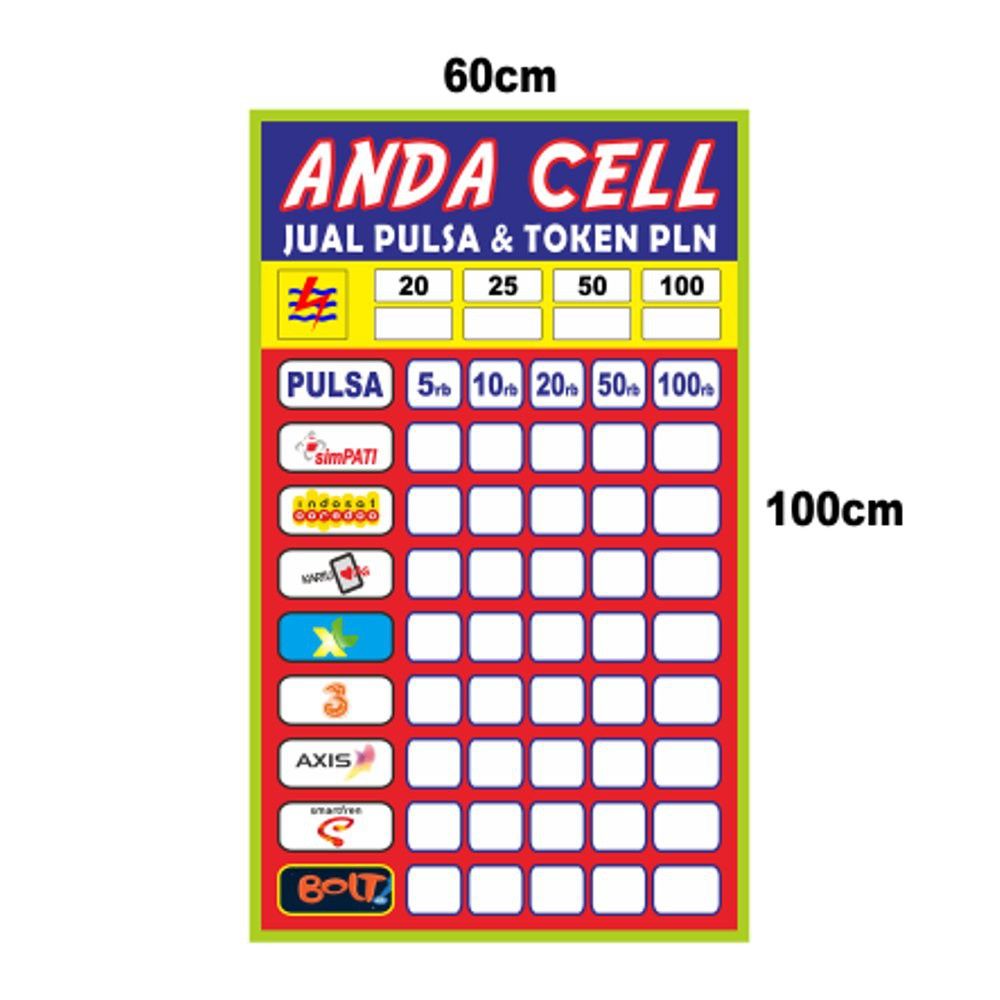 Detail Spanduk Konter Pulsa Unik Nomer 17