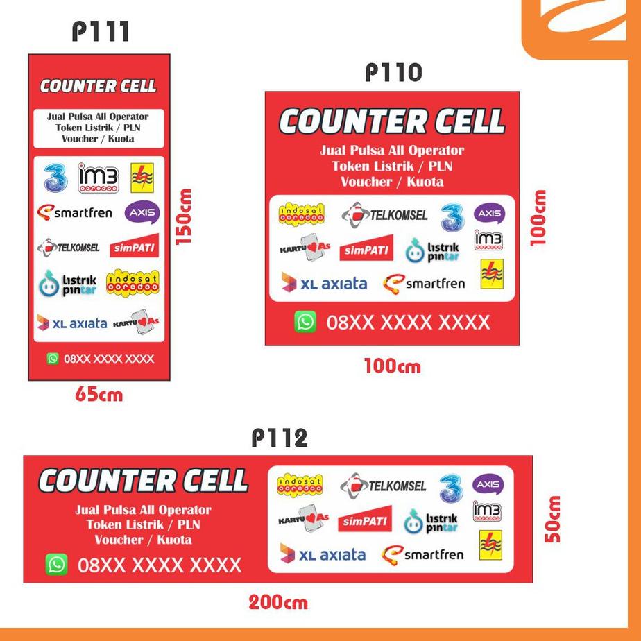 Detail Spanduk Konter Pulsa Unik Nomer 42