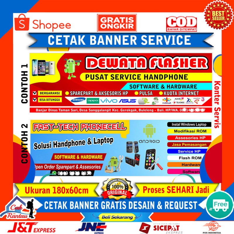 Detail Spanduk Konter Service Hp Nomer 2