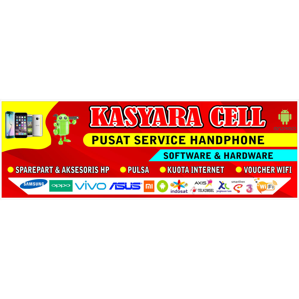 Detail Spanduk Konter Service Hp Nomer 16