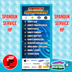 Detail Spanduk Konter Service Hp Nomer 19