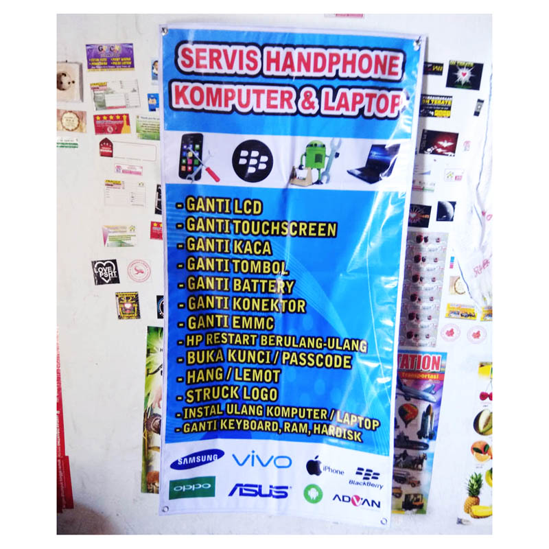 Detail Spanduk Konter Service Hp Nomer 24