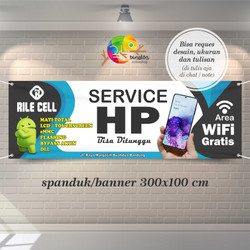 Detail Spanduk Konter Service Hp Nomer 40