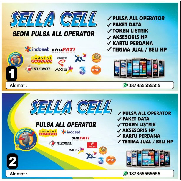 Detail Spanduk Konter Service Hp Nomer 54
