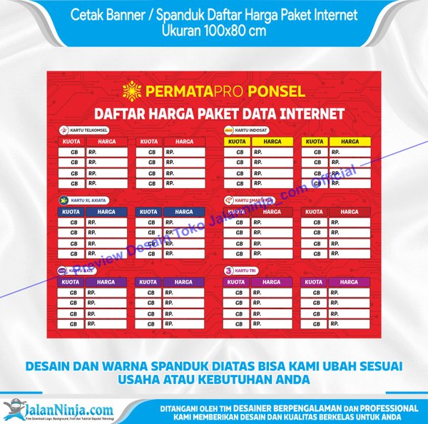 Detail Spanduk Kuota Internet Nomer 31