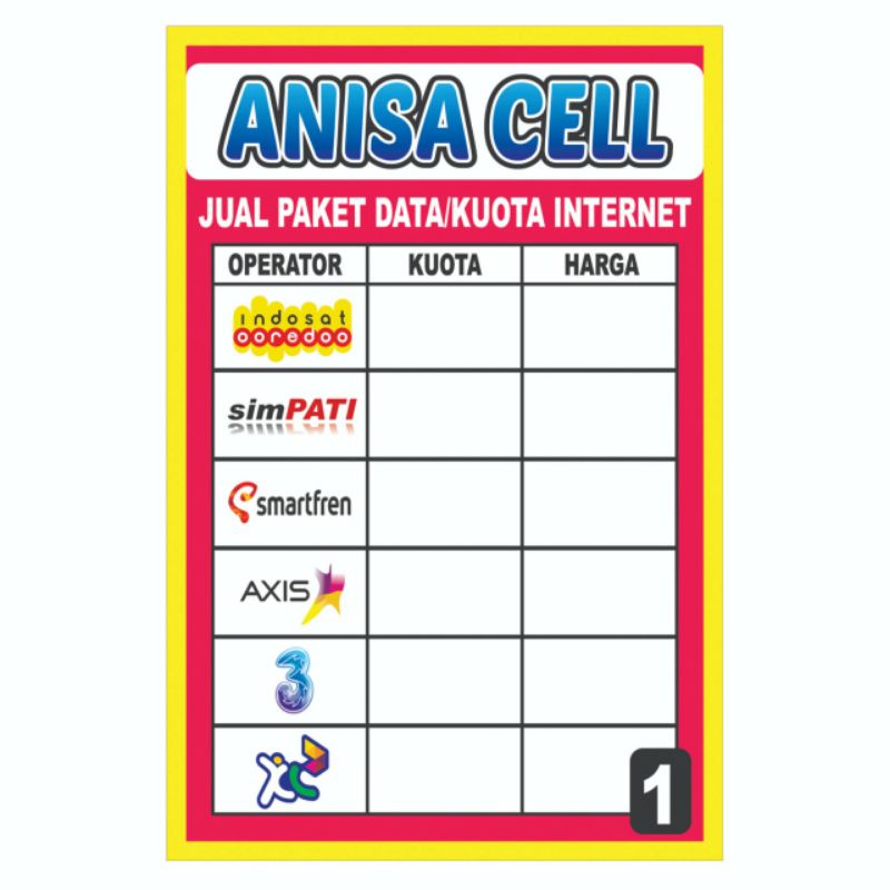 Detail Spanduk Kuota Internet Nomer 55