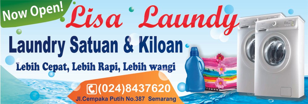 Detail Spanduk Laundry Cdr Nomer 26