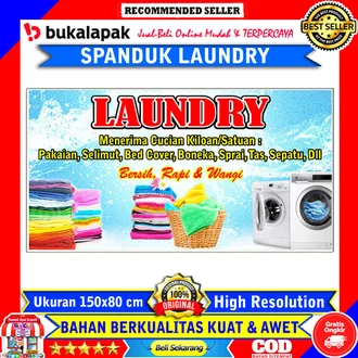 Detail Spanduk Laundry Simple Nomer 11
