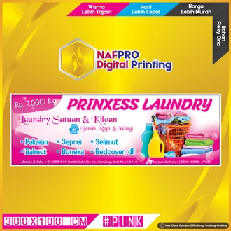 Detail Spanduk Laundry Simple Nomer 15