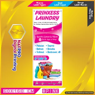 Detail Spanduk Laundry Simple Nomer 40