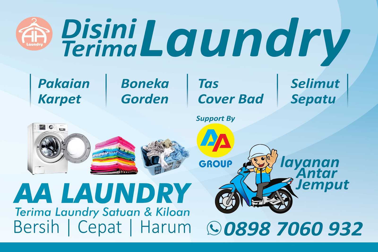 Detail Spanduk Laundry Yang Menarik Cdr Nomer 11