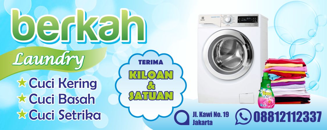 Detail Spanduk Laundry Yang Menarik Cdr Nomer 13