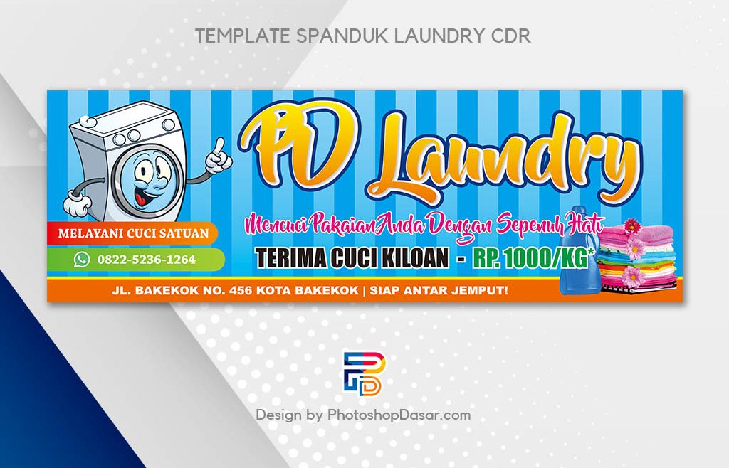 Detail Spanduk Laundry Yang Menarik Cdr Nomer 19
