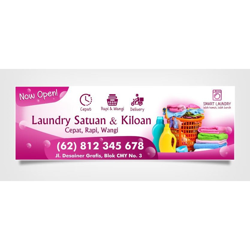 Detail Spanduk Laundry Yang Menarik Cdr Nomer 20