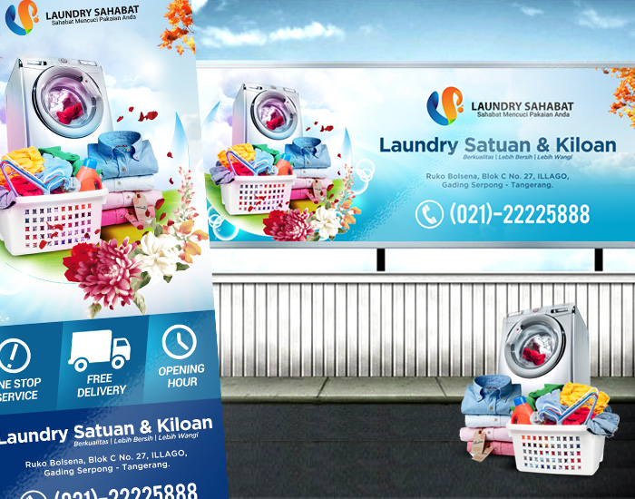 Detail Spanduk Laundry Yang Menarik Cdr Nomer 21