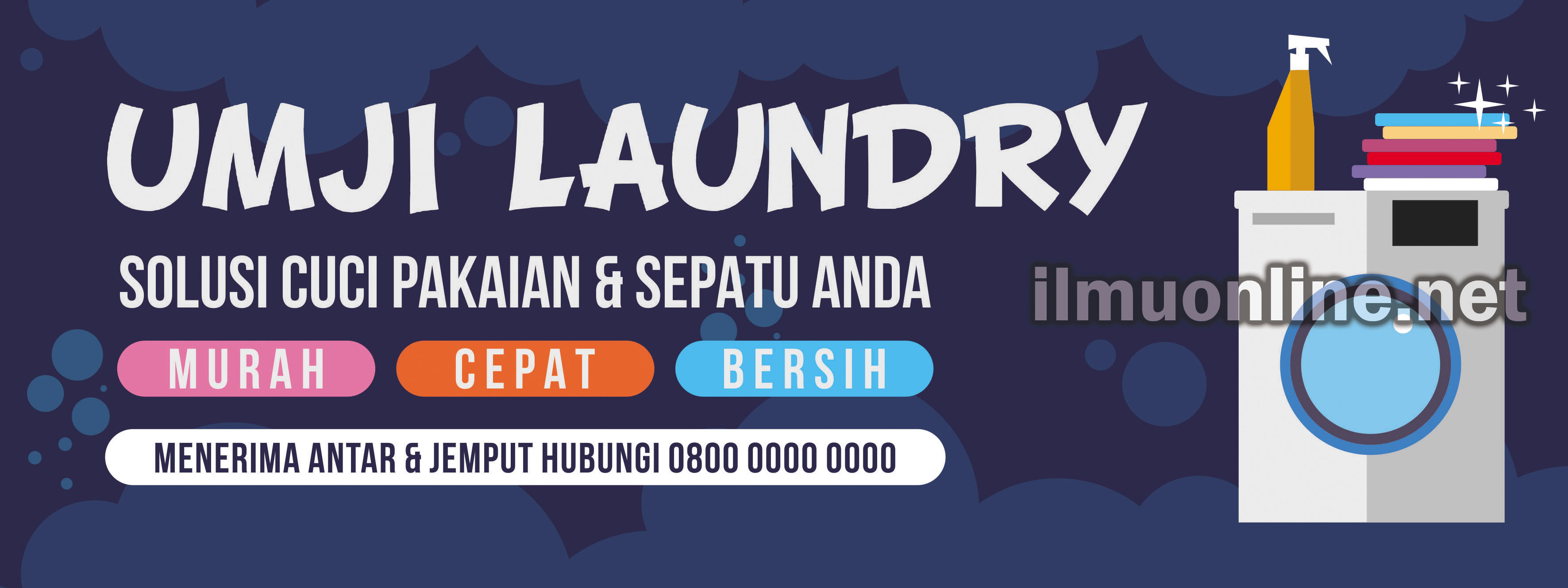 Detail Spanduk Laundry Yang Menarik Cdr Nomer 28