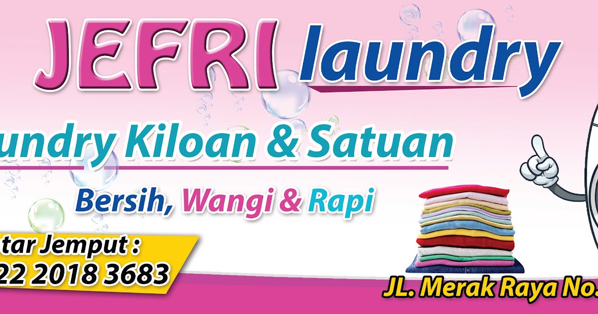 Detail Spanduk Laundry Yang Menarik Cdr Nomer 4