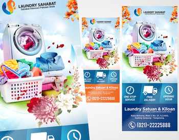 Detail Spanduk Laundry Yang Menarik Cdr Nomer 29