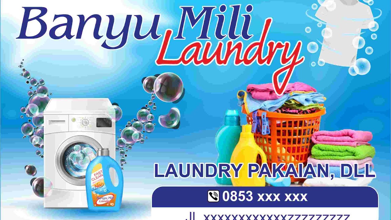 Detail Spanduk Laundry Yang Menarik Cdr Nomer 30