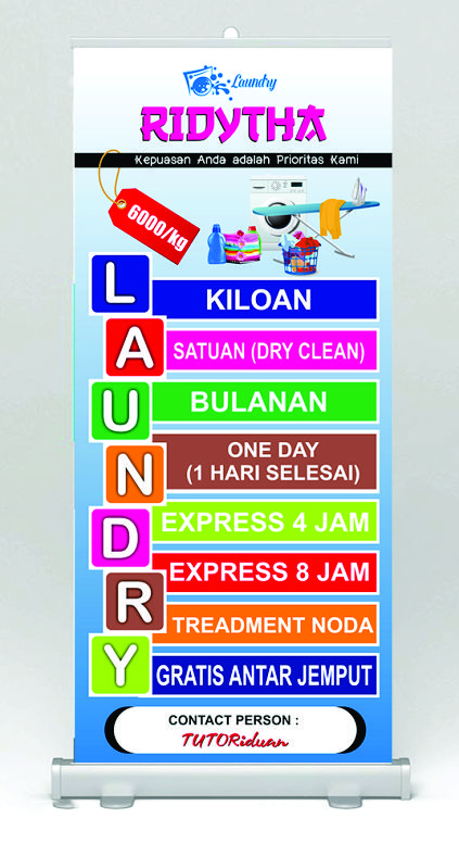Detail Spanduk Laundry Yang Menarik Cdr Nomer 31