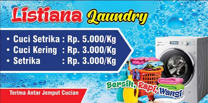 Detail Spanduk Laundry Yang Menarik Cdr Nomer 33