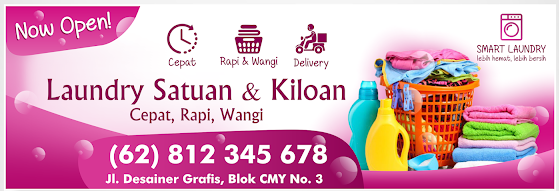 Detail Spanduk Laundry Yang Menarik Cdr Nomer 5