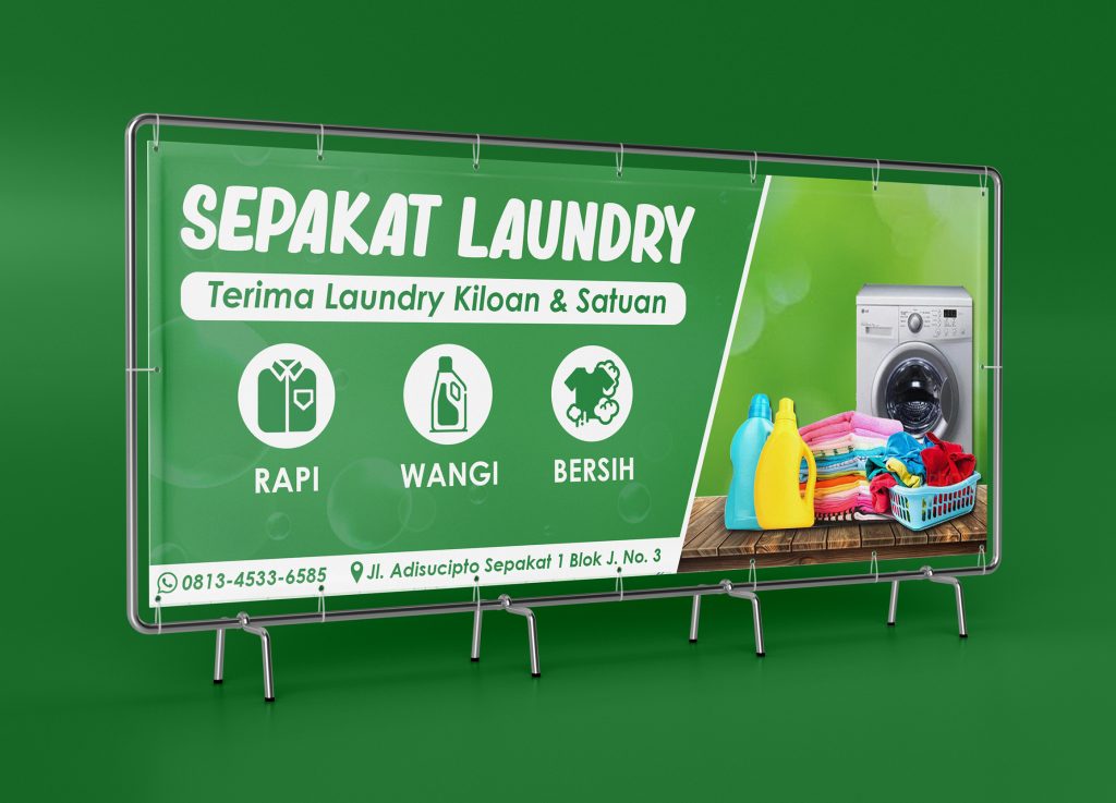 Detail Spanduk Laundry Yang Menarik Cdr Nomer 51