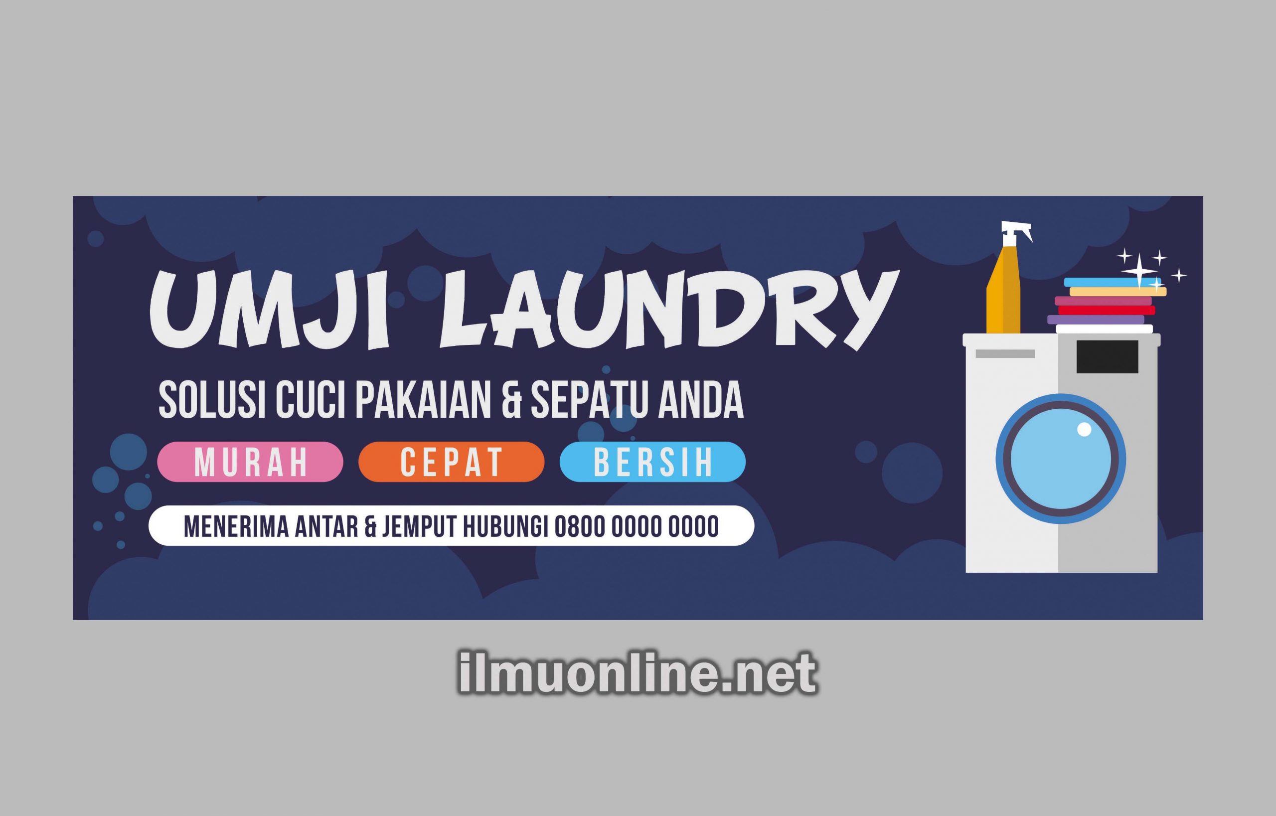 Detail Spanduk Laundry Yang Menarik Cdr Nomer 8