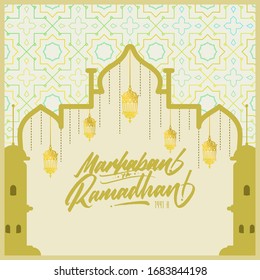 Detail Spanduk Marhaban Ya Ramadhan Vector Nomer 28