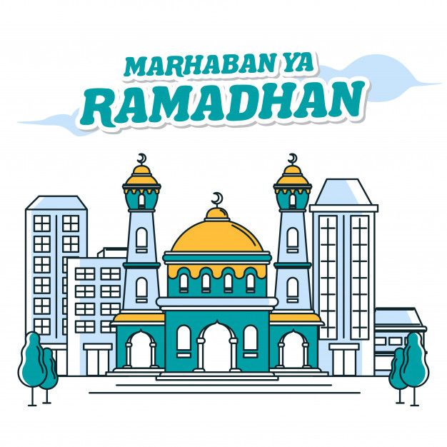 Detail Spanduk Marhaban Ya Ramadhan Vector Nomer 5