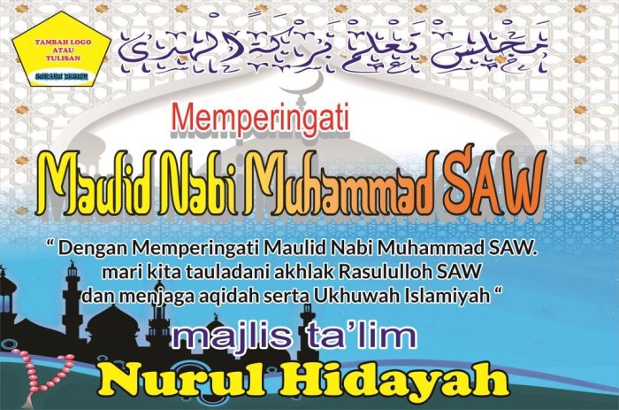 Detail Spanduk Maulid Nabi Muhammad Nomer 7