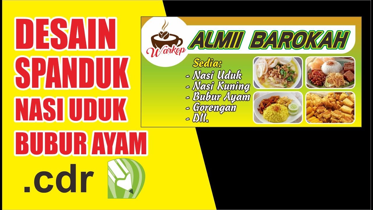 Detail Spanduk Nasi Kuning Cdr Nomer 15