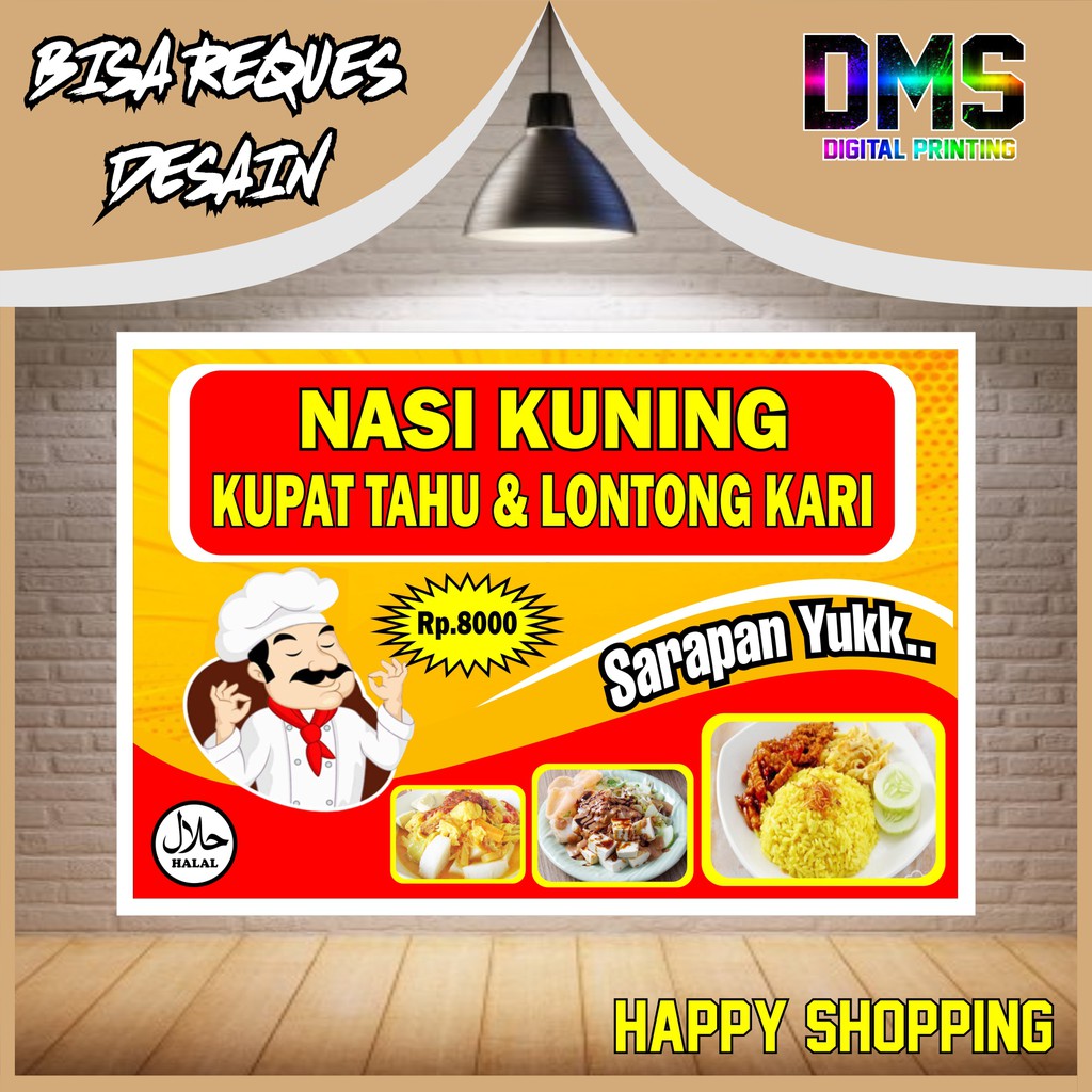 Detail Spanduk Nasi Kuning Cdr Nomer 25