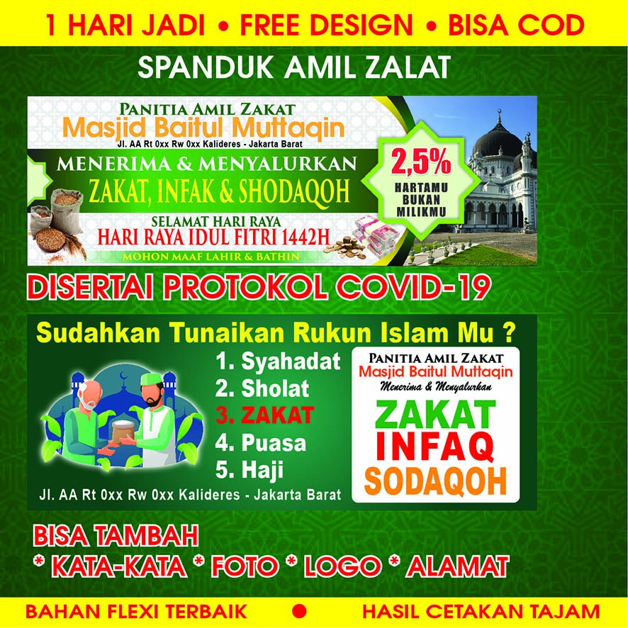 Detail Spanduk Panitia Zakat Fitrah Nomer 4