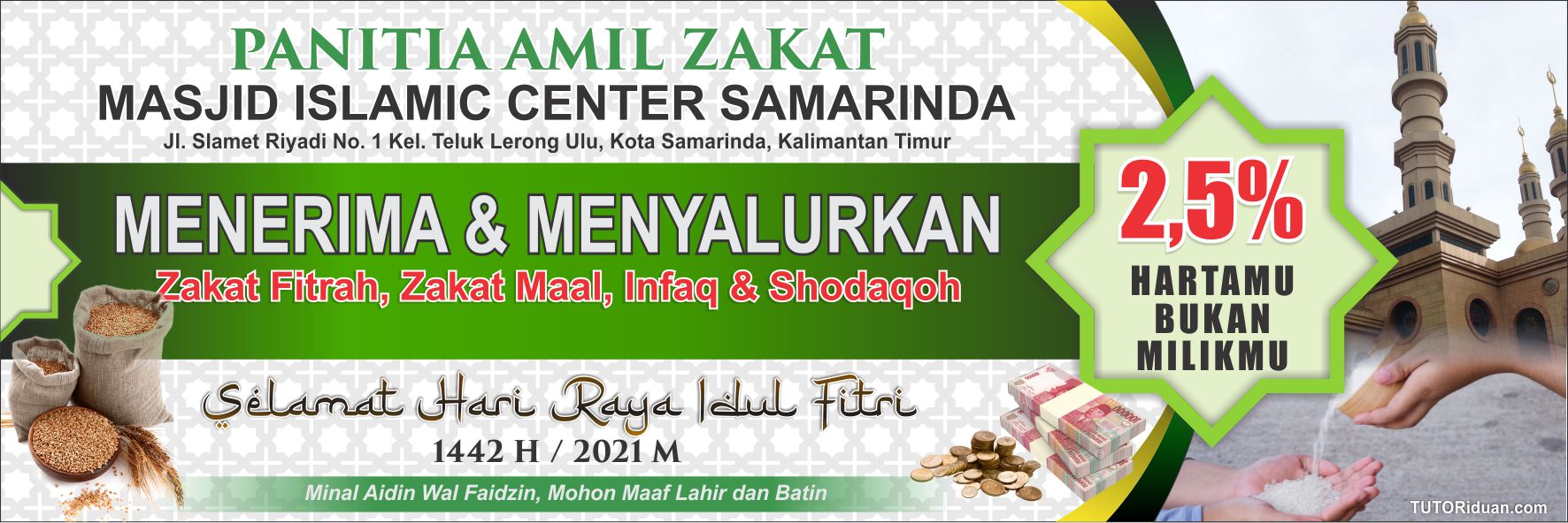 Detail Spanduk Panitia Zakat Fitrah Nomer 7