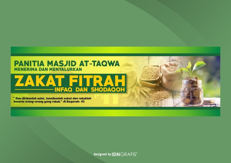 Detail Spanduk Panitia Zakat Fitrah Nomer 8