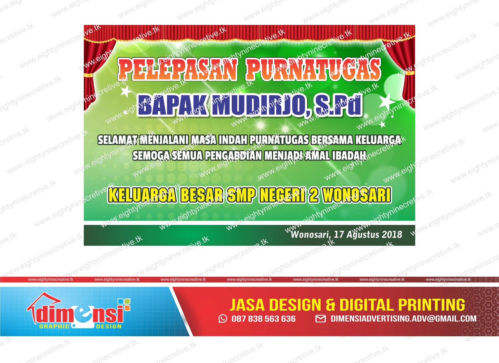 Detail Spanduk Pelepasan Tk Nomer 37