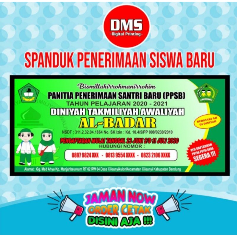 Detail Spanduk Penerimaan Santri Baru Nomer 12