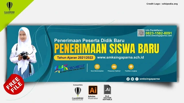 Detail Spanduk Penerimaan Siswa Baru Smk Nomer 20