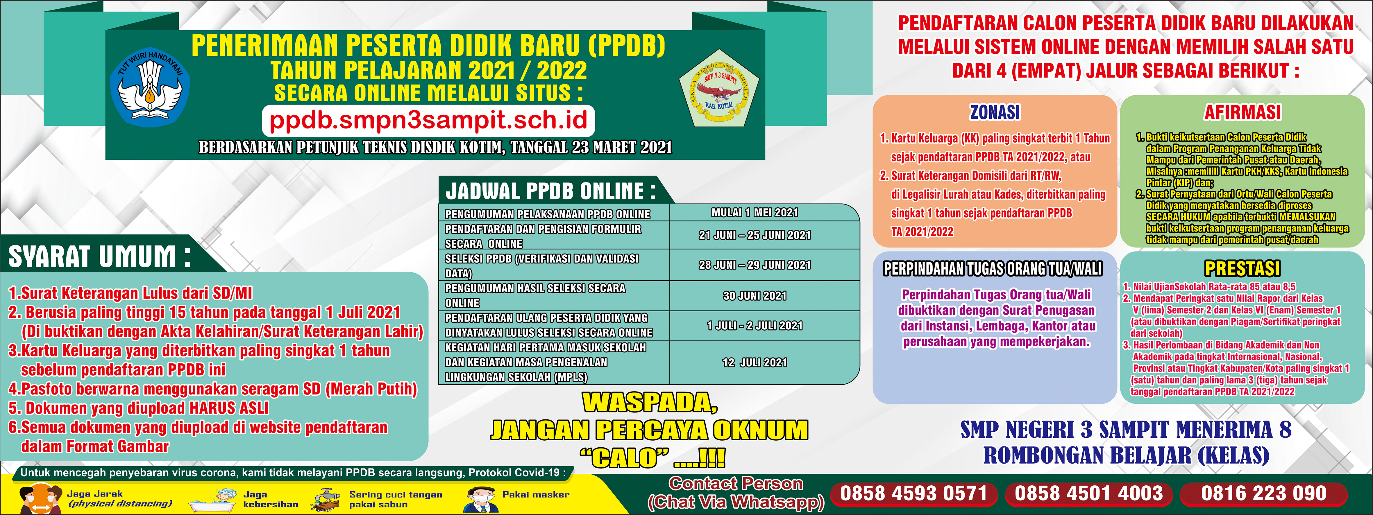 Detail Spanduk Ppdb Smp Nomer 25