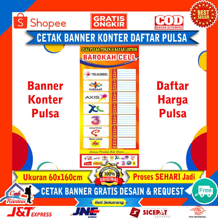 Detail Spanduk Pulsa All Operator Nomer 12