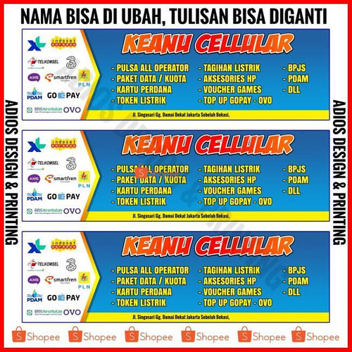 Detail Spanduk Pulsa All Operator Nomer 19